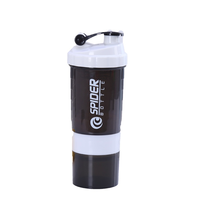 creative protein powder three layers of spring cup of water printed logo portable bottle fitness movement