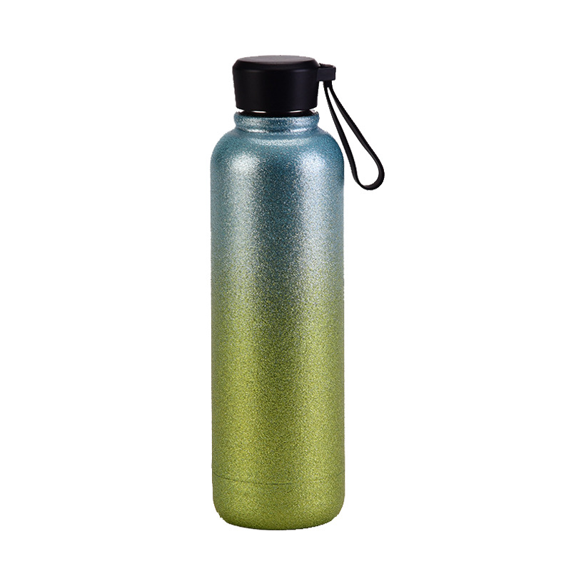 Stainless Steel 500ml Double layer Insulating Bottle Golden Scallion Powder Outdoor Hand with kettle