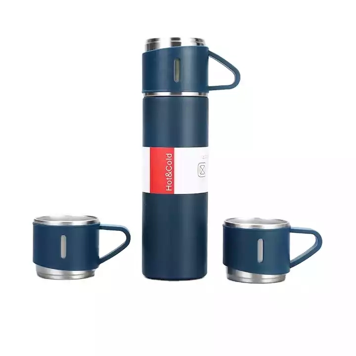 304 stainless steel vacuum cup business office gift mug sets cover printed logo
