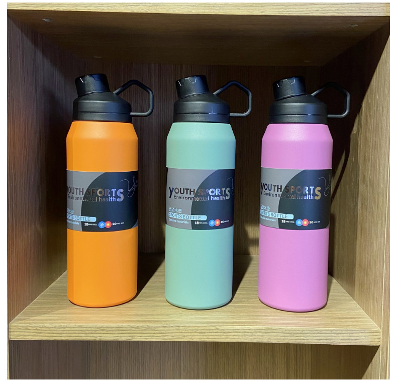 Outdoor Travel Insulation Cup Stainless Steel Sports kettle Fitness Cup Men's Portable Car Publishes Tea Cup