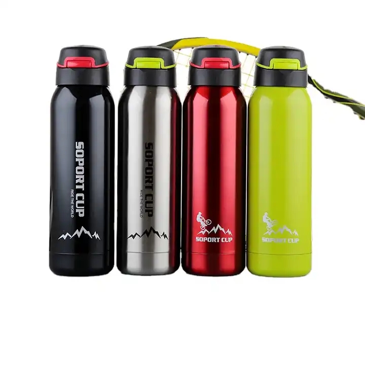 outdoor mountaineering straw kettles Large capacity travel pot gift stainless steel insulation cup