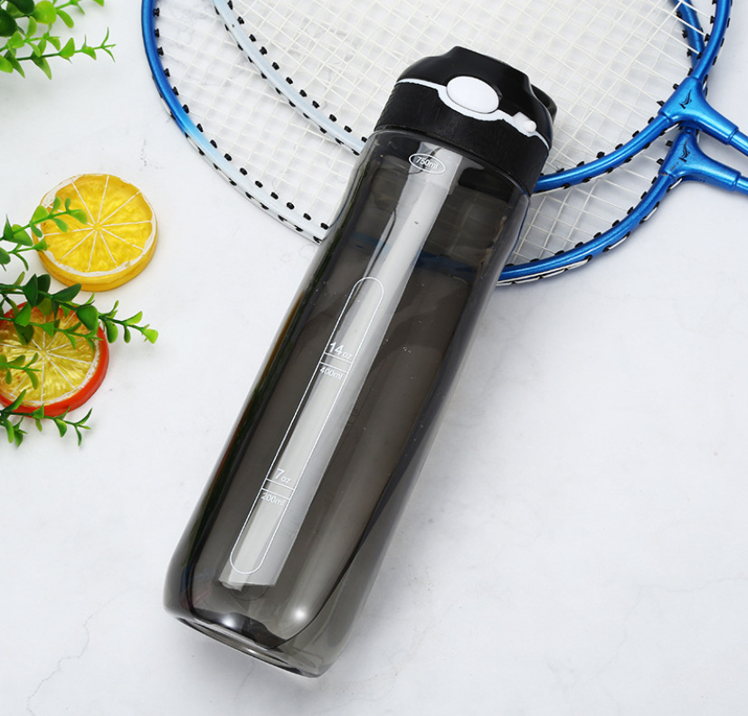 TRITAN Plastic Water Cup Student Portable Outdoor Sports Duck Straw Summer Space bottle