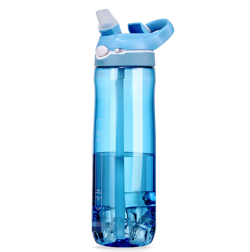 TRITAN Plastic Water Cup Student Portable Outdoor Sports Duck Straw Summer Space bottle