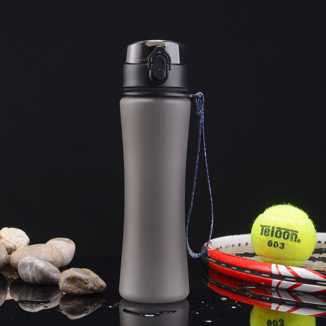 Slim Shape Bouncing Cover Portable Outdoor Sports Plastic Circuit Bubble Tea Cup Creative Gift Water Bottle