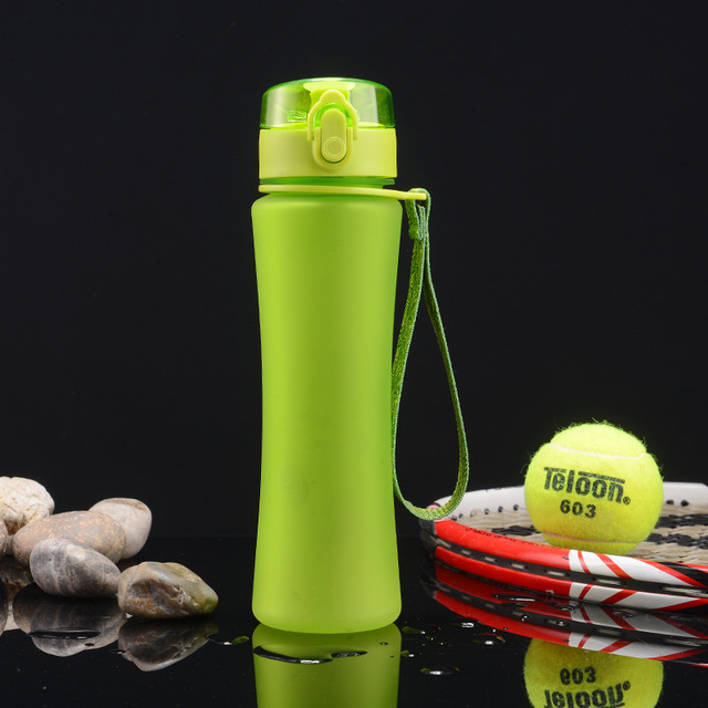 Slim Shape Bouncing Cover Portable Outdoor Sports Plastic Circuit Bubble Tea Cup Creative Gift Water Bottle