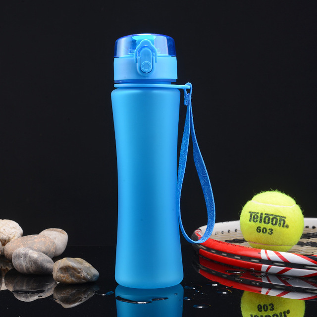 Slim Shape Bouncing Cover Portable Outdoor Sports Plastic Circuit Bubble Tea Cup Creative Gift Water Bottle