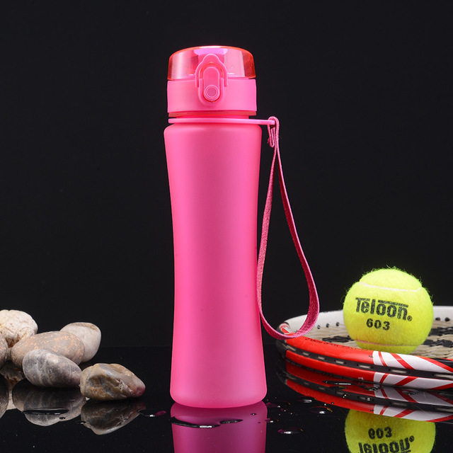 Slim Shape Bouncing Cover Portable Outdoor Sports Plastic Circuit Bubble Tea Cup Creative Gift Water Bottle