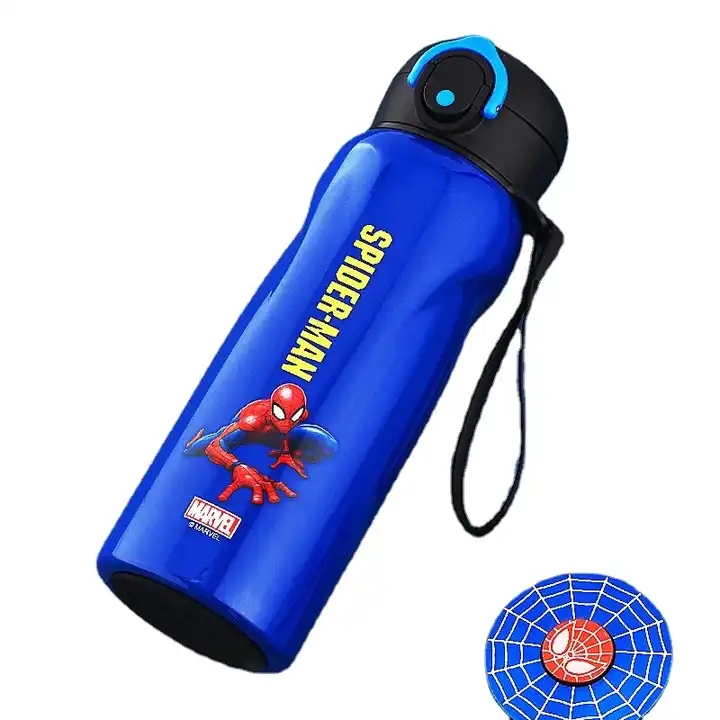 316 Stainless Steel Insulation Cup Student Large Capacity Spray Plastic Straws Outdoor Travel Car Portable Sports Bottle