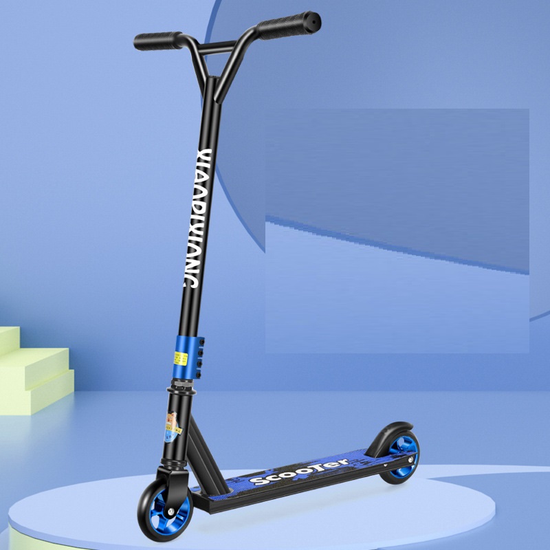 Factory Direct Supply Cross Border Hot Sell Stunt Extreme Competition Sport Kick Scooter All Aluminum Two Wheel Pedal Skateboard