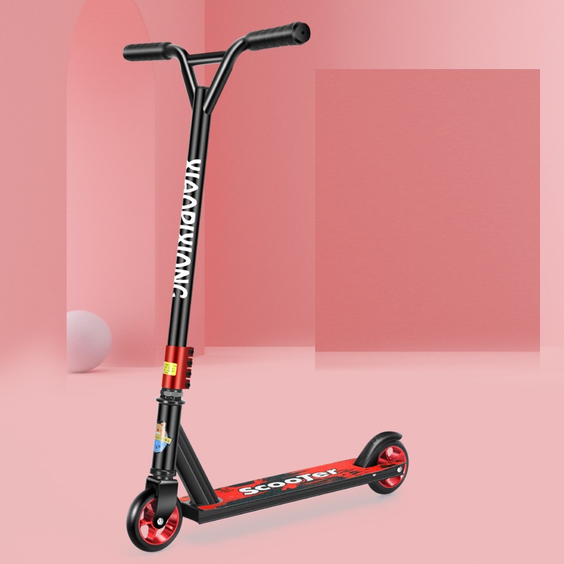 Factory Direct Supply Cross Border Hot Sell Stunt Extreme Competition Sport Kick Scooter All Aluminum Two Wheel Pedal Skateboard