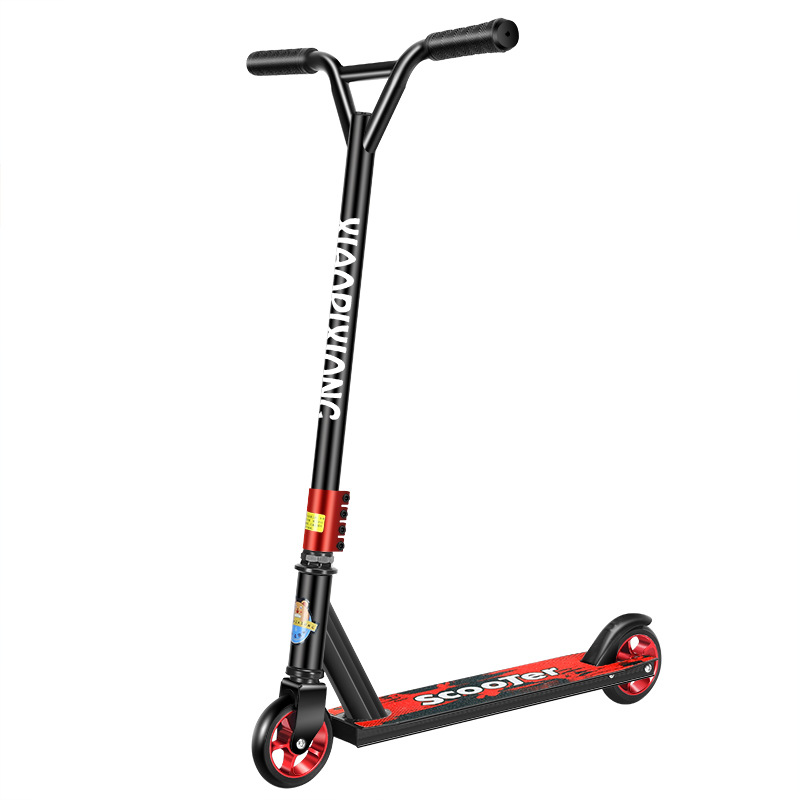 Factory Direct Supply Cross Border Hot Sell Stunt Extreme Competition Sport Kick Scooter All Aluminum Two Wheel Pedal Skateboard