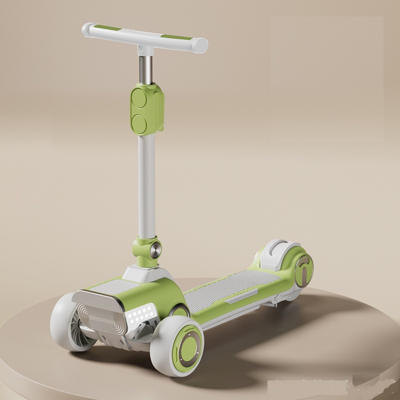 Three Wheel Children Rechargeable Electric Foldable Enlarged Multifunctional Scooter