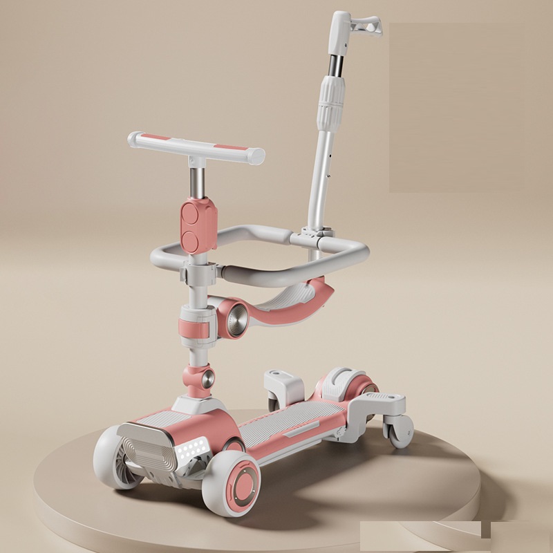 Foldable Kick Foot Three Wheel Children Rechargeable Electric Foldable Enlarged Multifunctional Scooter
