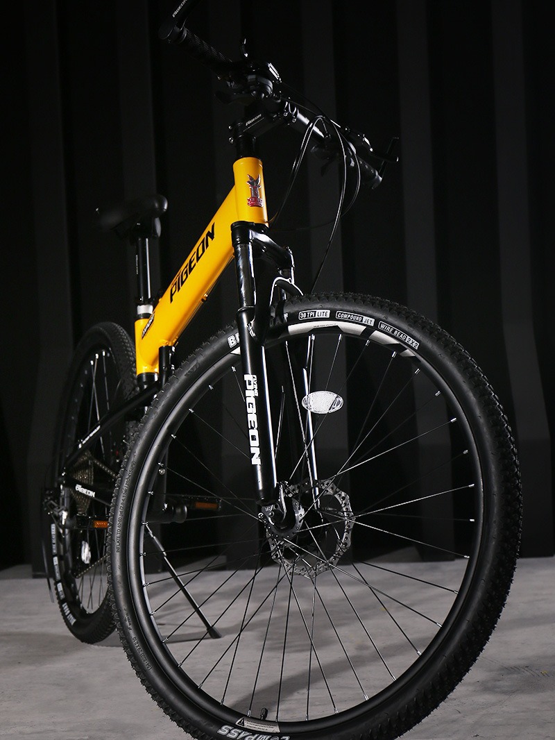 Optional LED Hand Brake Ultra LightWeight Portable Foldable Mountain Hike Bike Aluminum Alloy Adult College Students Speed Bicycle