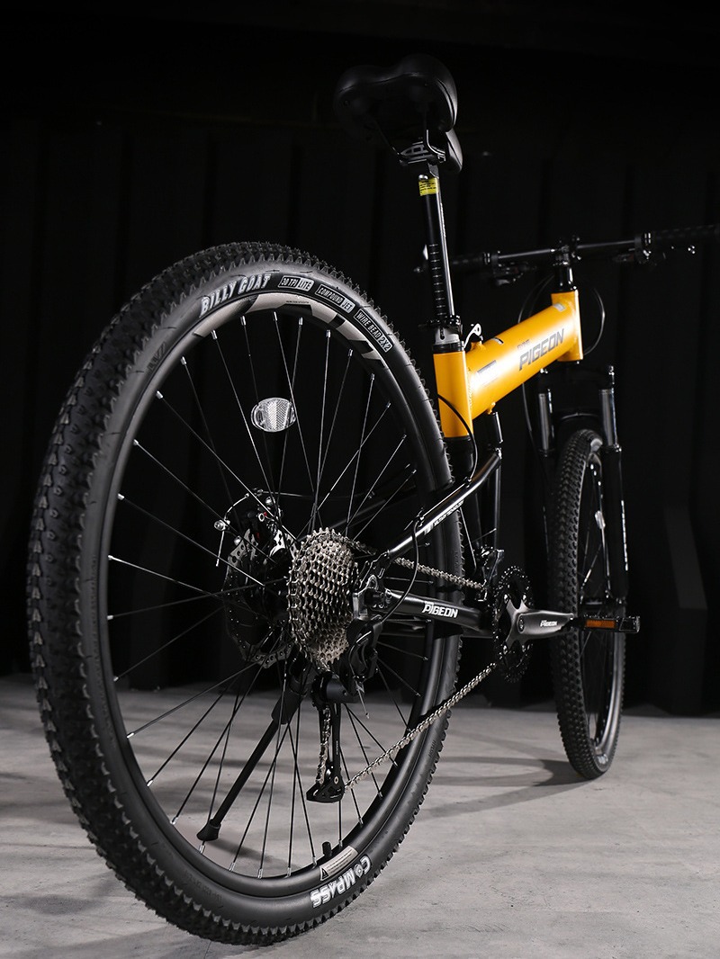 Optional LED Hand Brake Ultra LightWeight Portable Foldable Mountain Hike Bike Aluminum Alloy Adult College Students Speed Bicycle