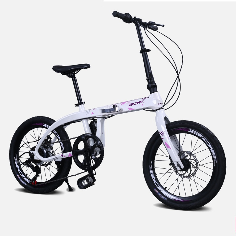 Magnesium Alloy Foldable Bicycle 20 Inch Variable Speed Leisure Student Adult Bike