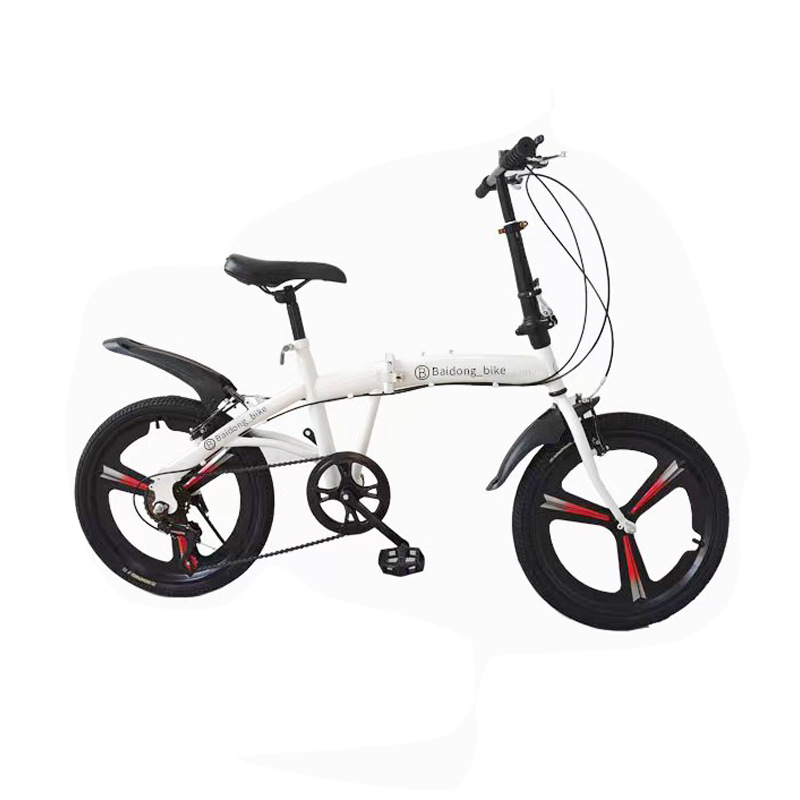 OEM Customized Foldable 20 Inch Gear Bike LOGO Magnesium Alloy Integrated Wheel Bicycle