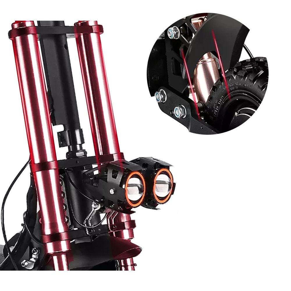 High Speed Adult Electric Scooter Off Road 48V 2400W With Lithium Battery Foldable Two Wheel Walking Scooter
