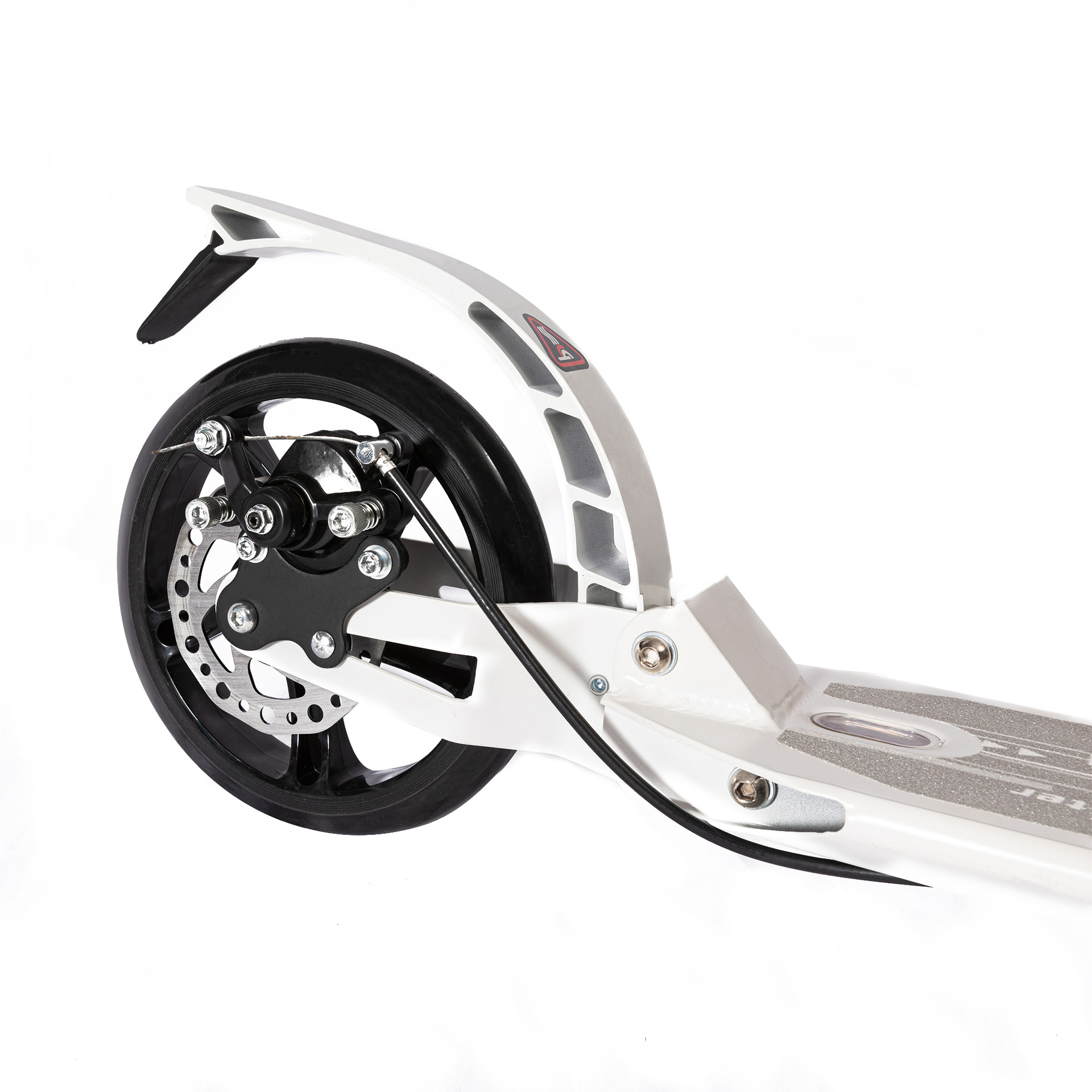 Extra Smooth Stable Ride 20cm Wheel Adult Scooter Large Two Wheel Foldable All Aluminum Youth Scooter With HandBrake