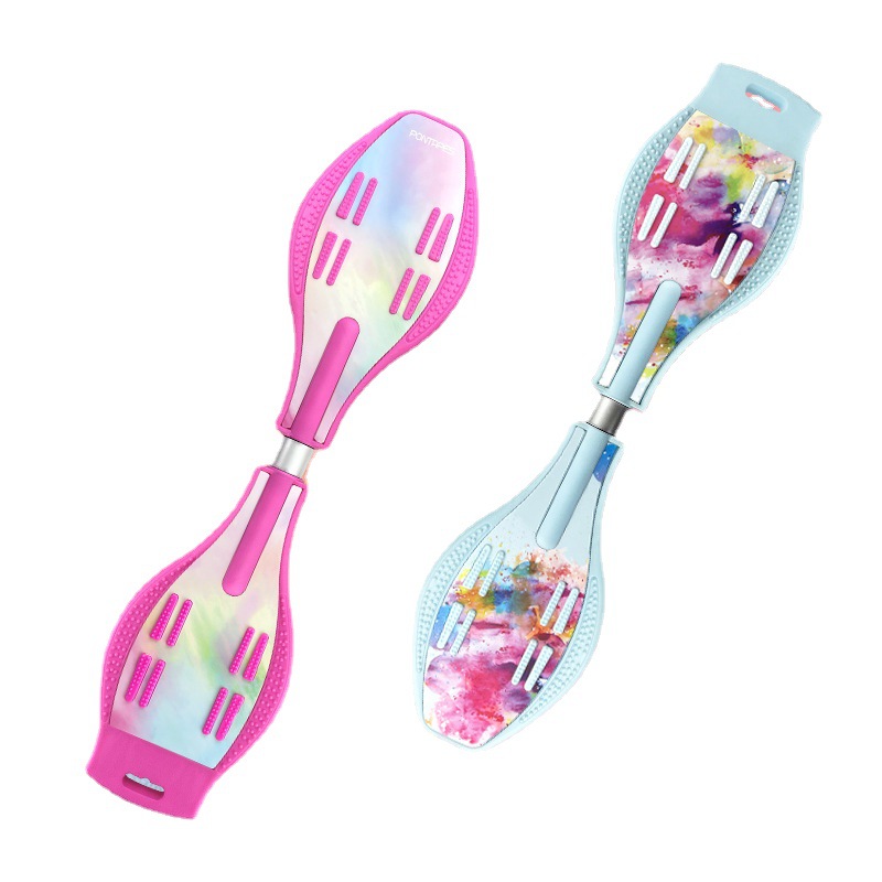 Colorful Vitality Board 6 Years Old Two Wheel Beginner Children Teenager Swing Dragon Twisting Skateboard Scooter With Flash Wheel