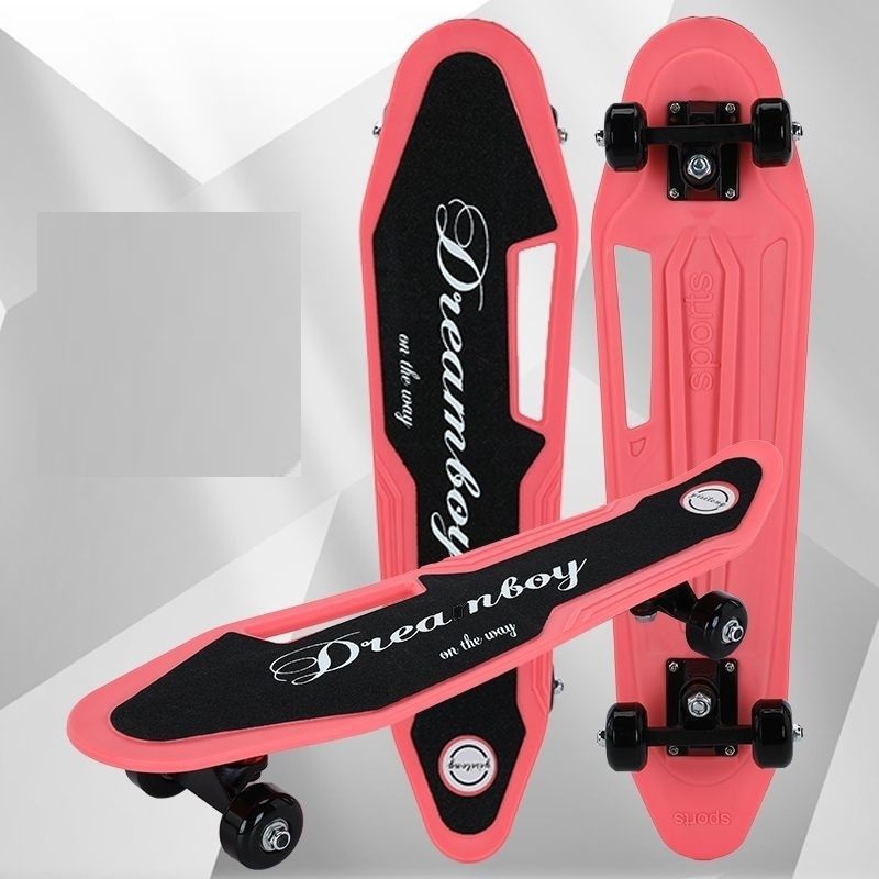 Four Wheel Fish Skateboard For Beginners Children Teenagers Banana Pedal Board Road Travel Single Climbing Skateboard