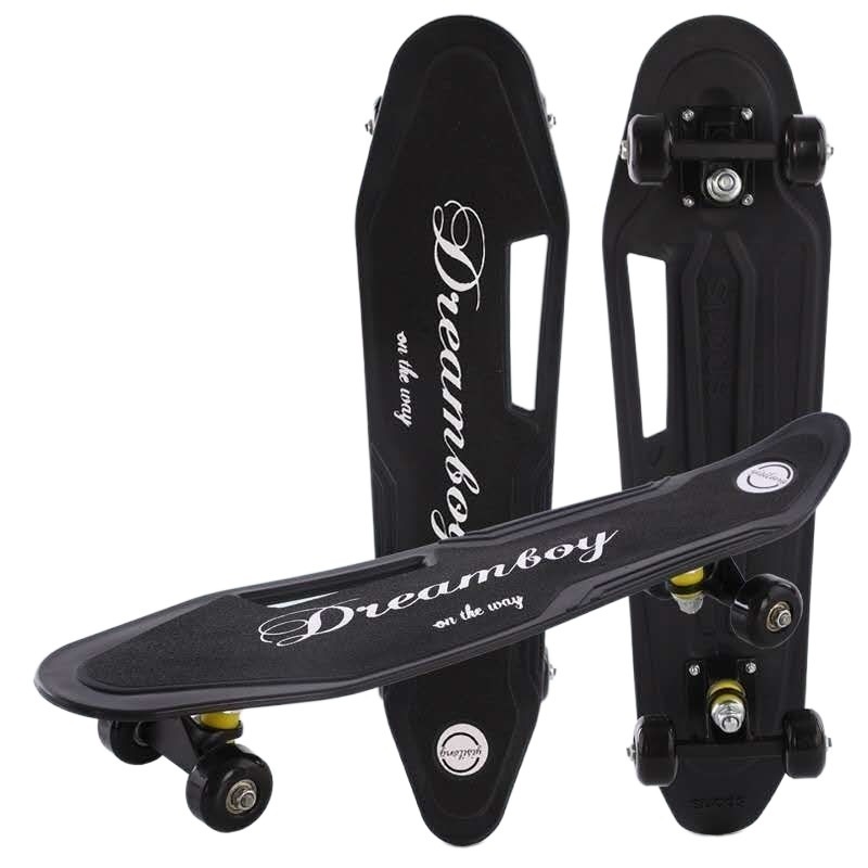Four Wheel Fish Skateboard For Beginners Children Teenagers Banana Pedal Board Road Travel Single Climbing Skateboard