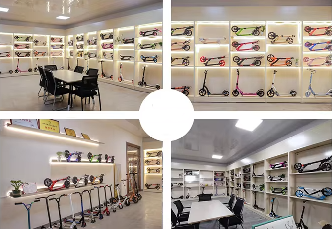 Customized OEM Lightweight Power Assisted Electric Scooter Folding Aluminum Alloy Adult Pedal Scooter