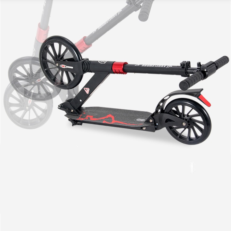 Factory Direct Sales Wholesale 25cm Wheel Adult Scooter Large Two Wheel Foldable All Aluminum Youth Scooter