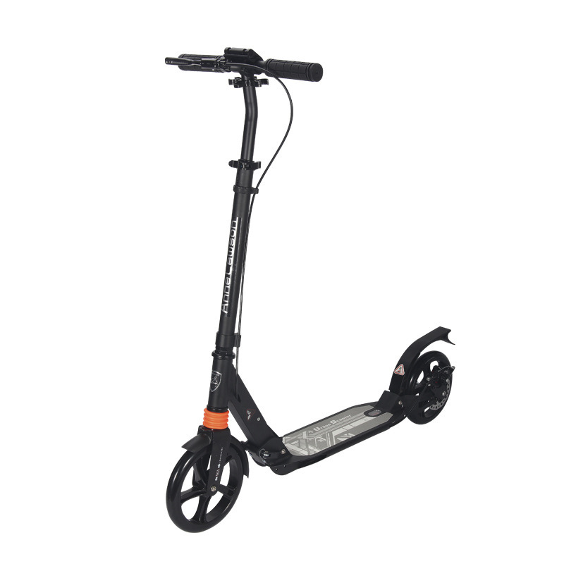 Lightweight Rubber Grips Adult Scooter Disc Brake Aluminum Alloy Children Teenage Two Wheel Foldable Cross Border Foreign Trade Kick Scooter With Handbrake
