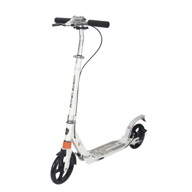 Lightweight Rubber Grips Adult Scooter Disc Brake Aluminum Alloy Children Teenage Two Wheel Foldable Cross Border Foreign Trade Kick Scooter With Handbrake