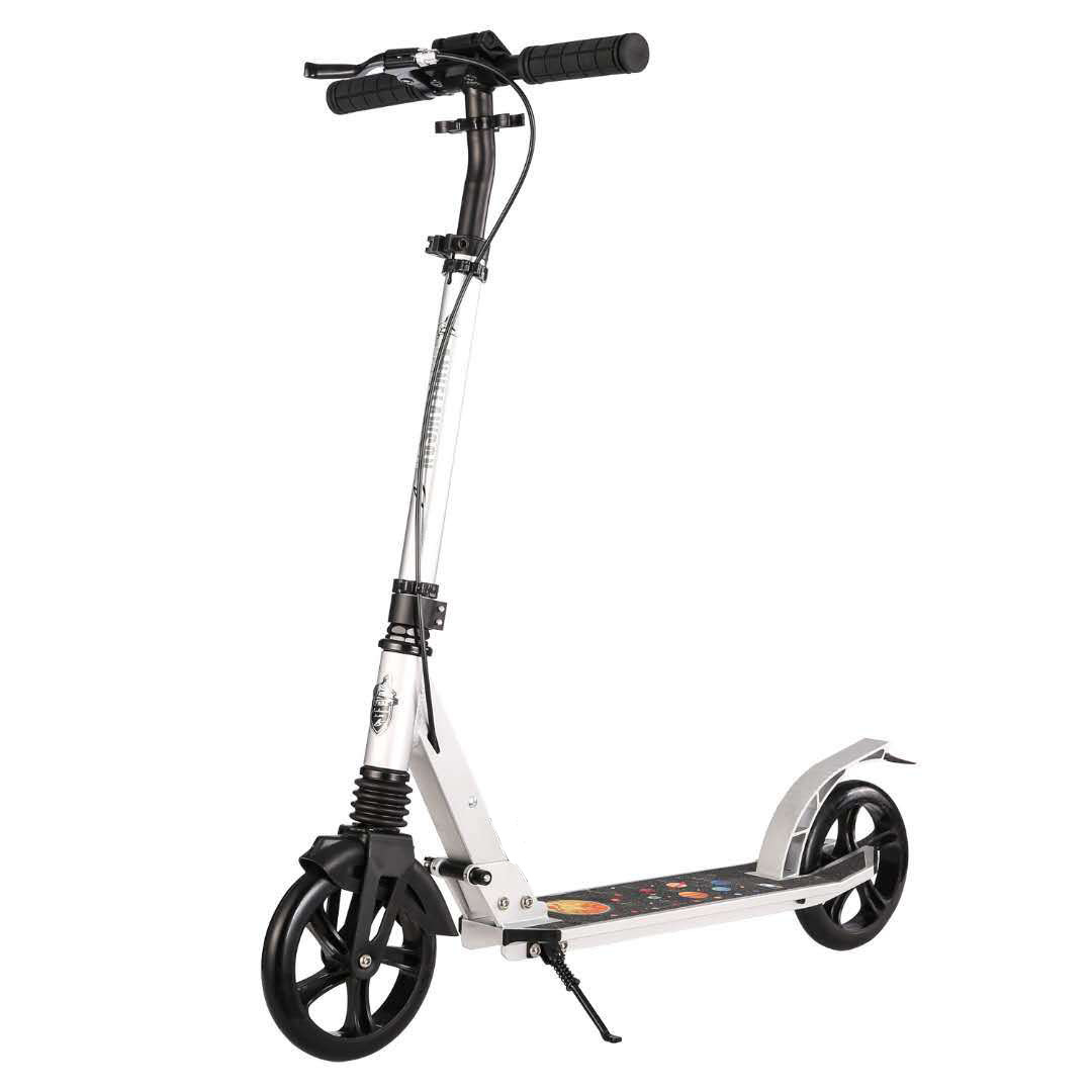 Factory Direct Adult Two Wheel Scooter With HandBrake Foldable Aluminum Alloy Disc Brake Scooter