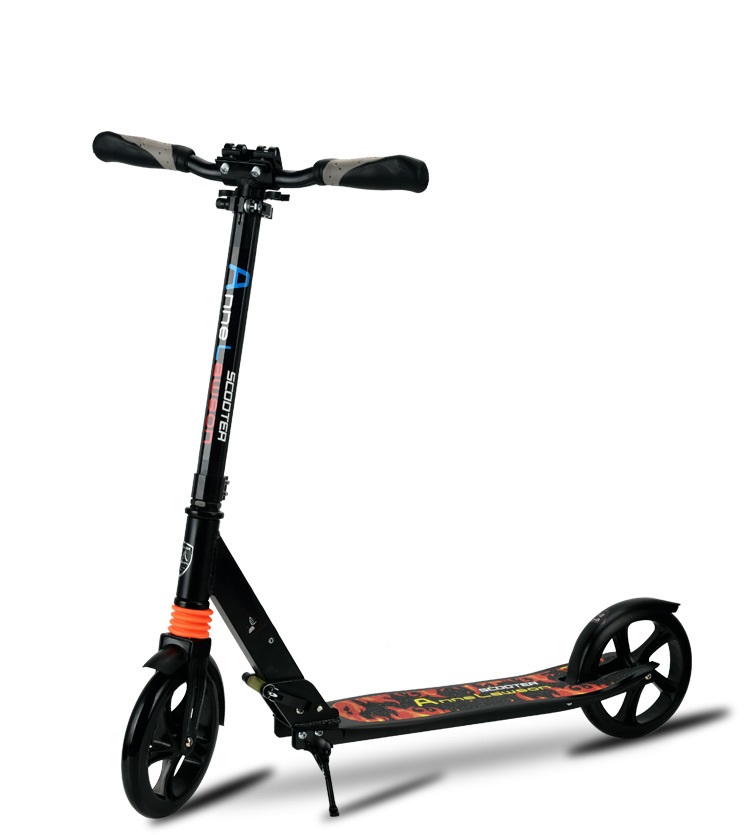 Easy Folding Mechanism Lightweight Two Wheel Aluminum Alloy Foldable 200mm Large Wheel Option Color Kick Scooter Foreign Trade