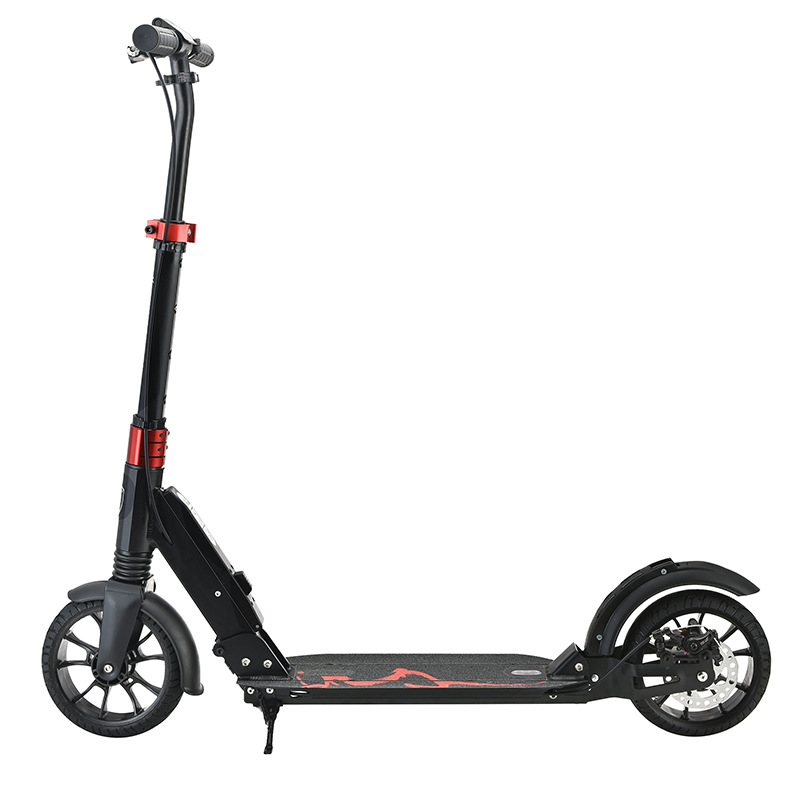 Processing Custom Logo Two Wheel Aluminum Alloy Wide Deck Foldable Adult Scooter