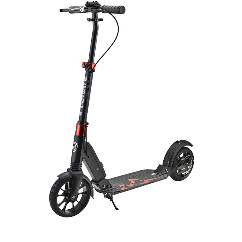 Processing Custom Logo Two Wheel Aluminum Alloy Wide Deck Foldable Adult Scooter