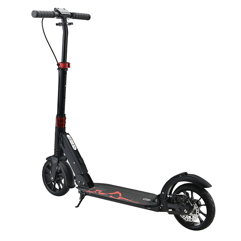 Processing Custom Logo Two Wheel Aluminum Alloy Wide Deck Foldable Adult Scooter