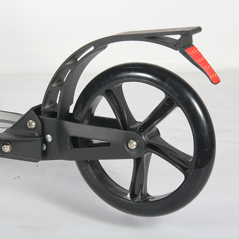 Two Wheel Large Wheel Shock Absorption One Button Foldable Adult Kick Scooter