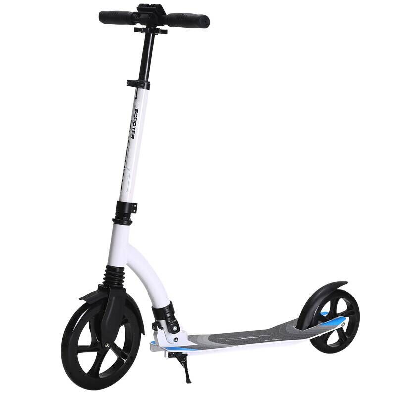 Adjustable Height Handlebars  Aluminum Two Wheeled Adult Scooter Children Teenagers Double Shock Absorption Foldable Scooter