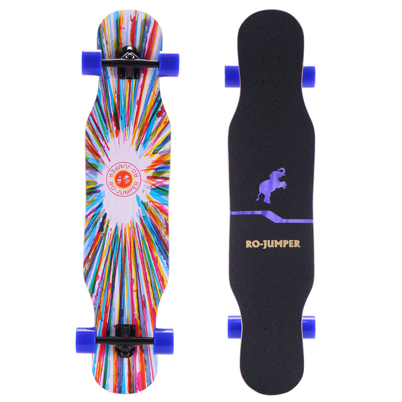 Export to Europea Adult Four Wheel Scooter Double Tilt Brush Street Board Children Maple Scooter