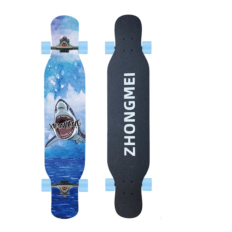 Longboard Skateboard Four Wheel Adult Street Brush Beginner Professional Dance Board Youth Scooter