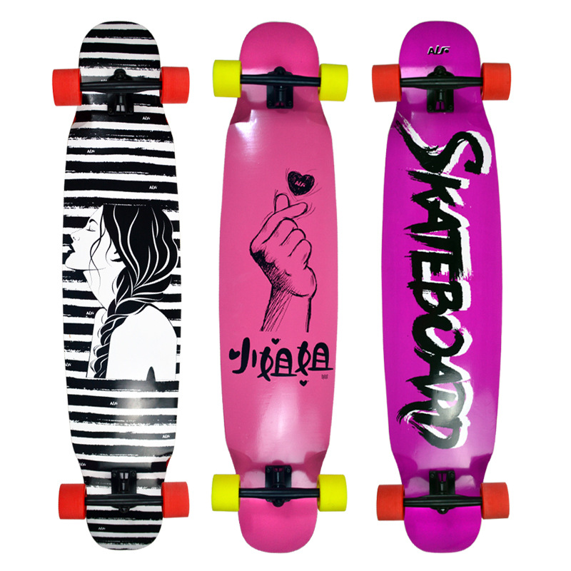 Longboard Dance Road Four Wheel Maple Walking Street Brush Skateboard Professional Adult Scooter