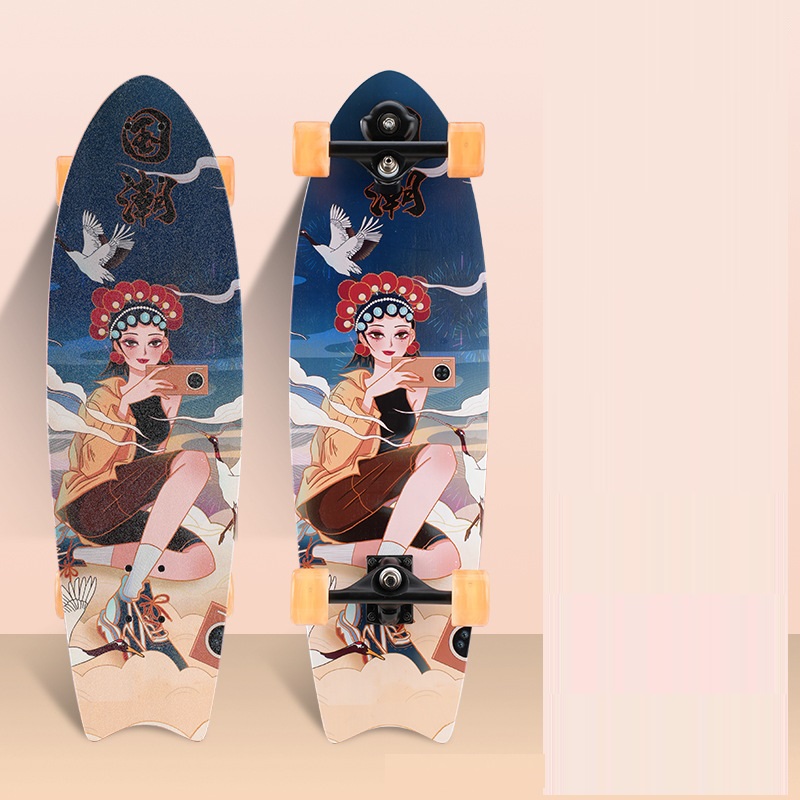 Land Surfboard Skateboard Beginner Street Novice Land Rush Scooter Free Pedal Board