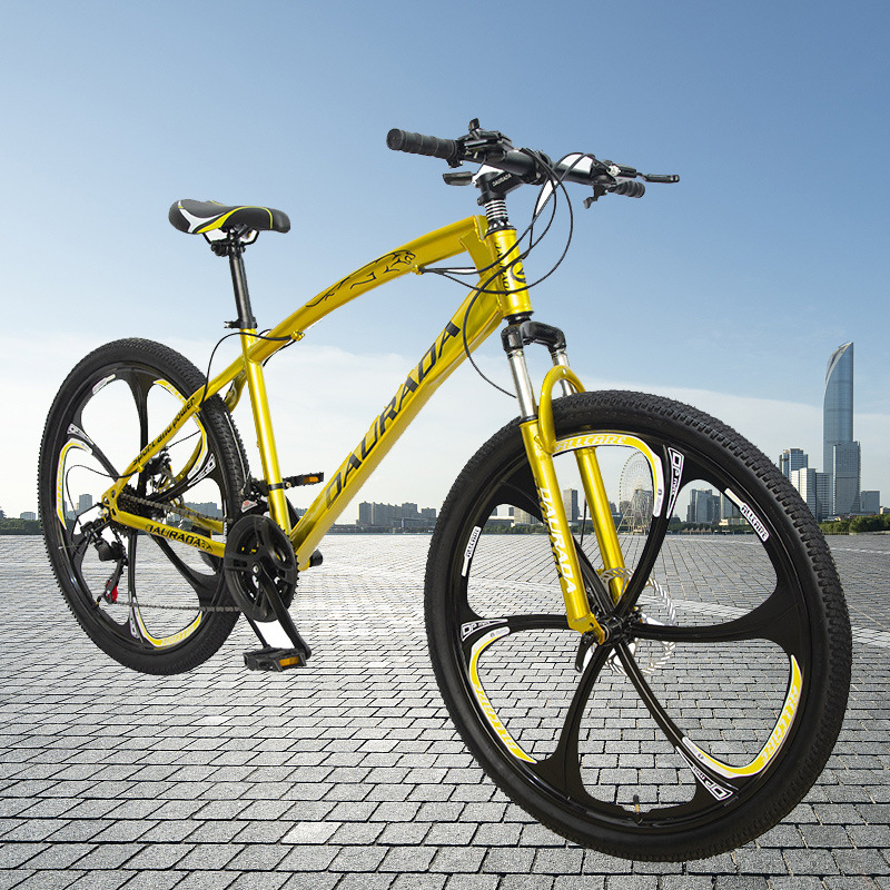 High Carbon Steel Double Disc Brake Spoke Wheel Adult Off Road Variable Speed Mountain Bike