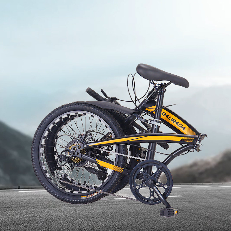 Manufacture Wholesale Disc Brake Foldable Bicycle 20 Inch Portable Ultra Light Variable Speed Adult Road Bike