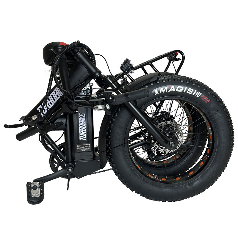 20 Inch Lithium Battery Foldable 4.0 Wide Tire Snow Beach Electric Travel Bicycle