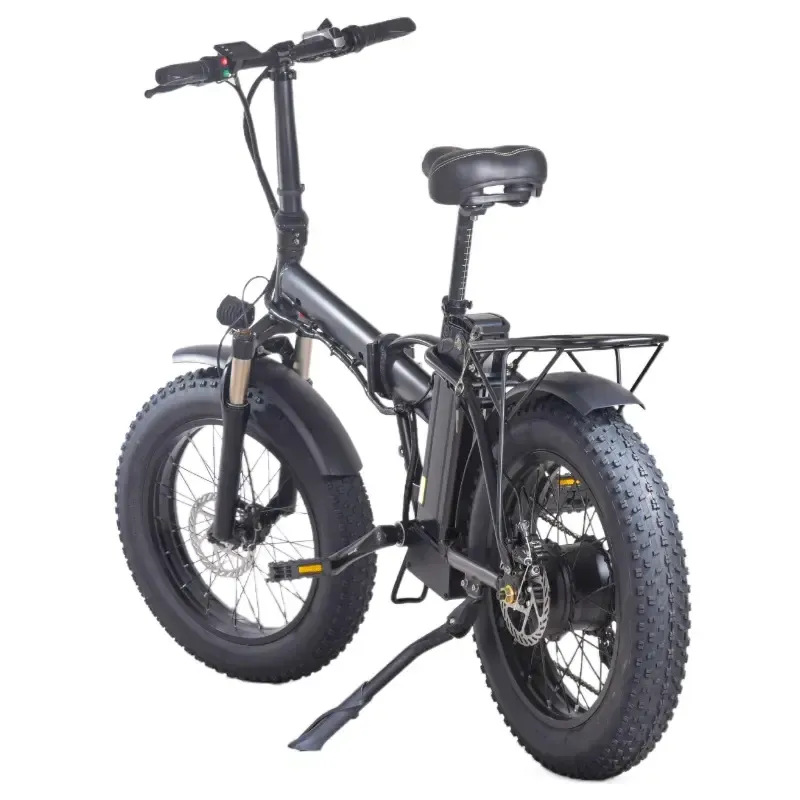20 Inch Lithium Battery Foldable 4.0 Wide Tire Snow Beach Electric Travel Bicycle