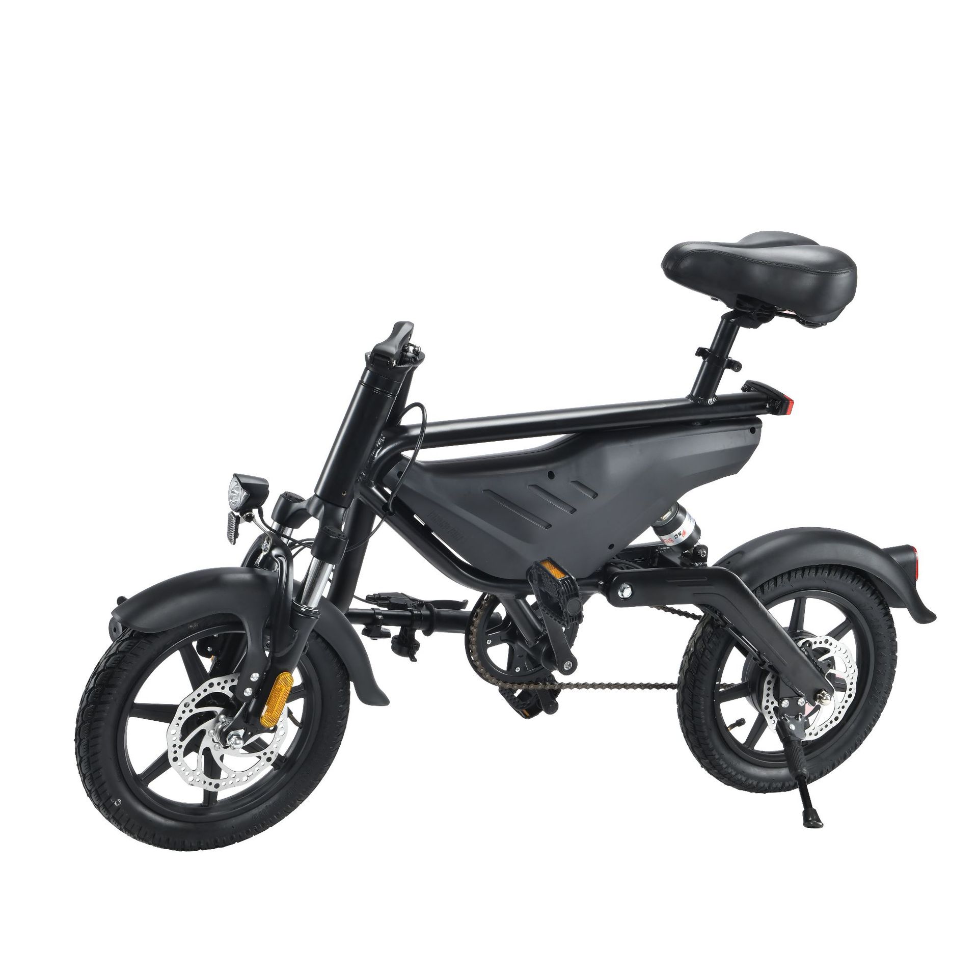 Double Mini Lightweight Wheel Shock Absorption Skateboard Pedal Folding Electric Bike Front And Rear Double Disc Brake Bicycle