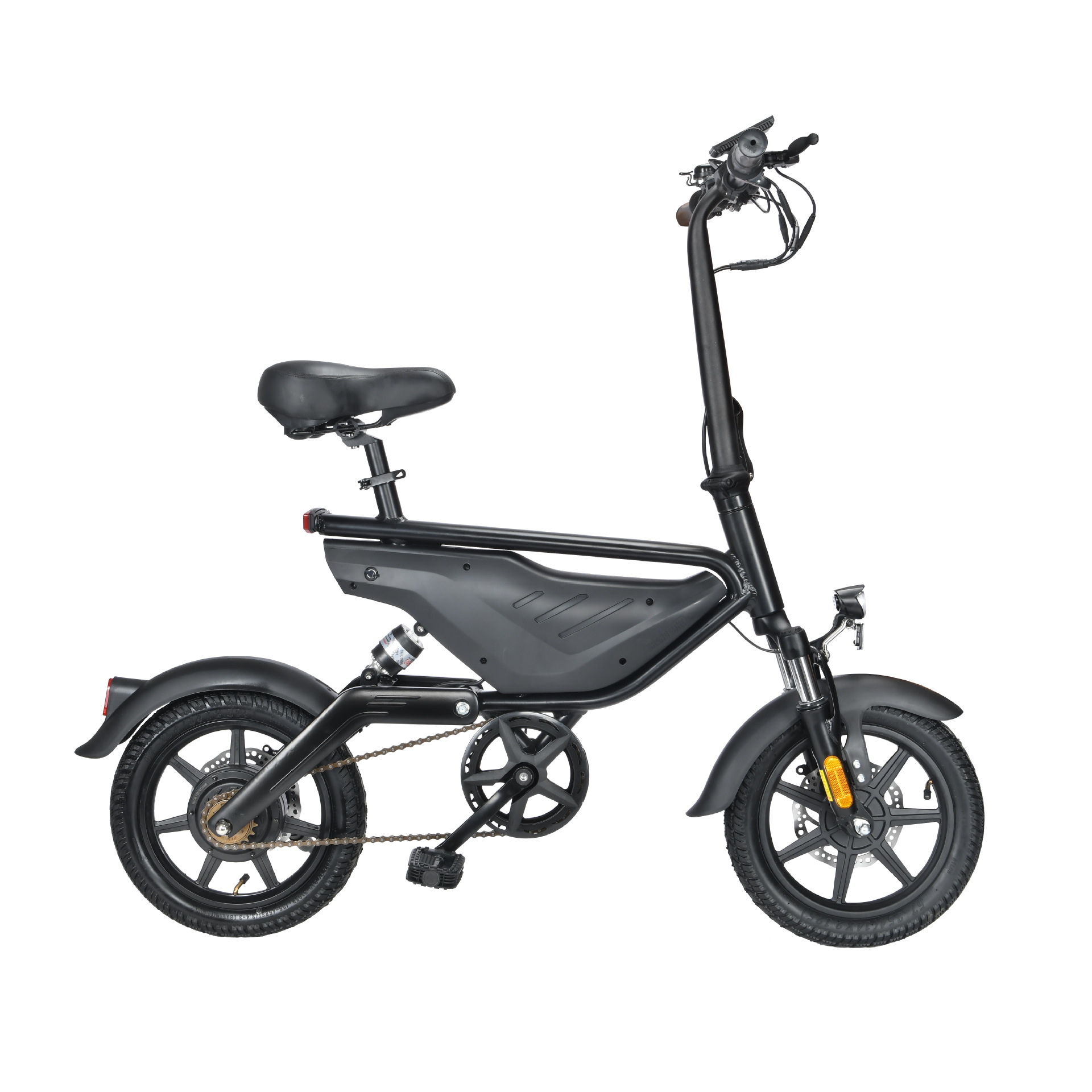 Double Mini Lightweight Wheel Shock Absorption Skateboard Pedal Folding Electric Bike Front And Rear Double Disc Brake Bicycle