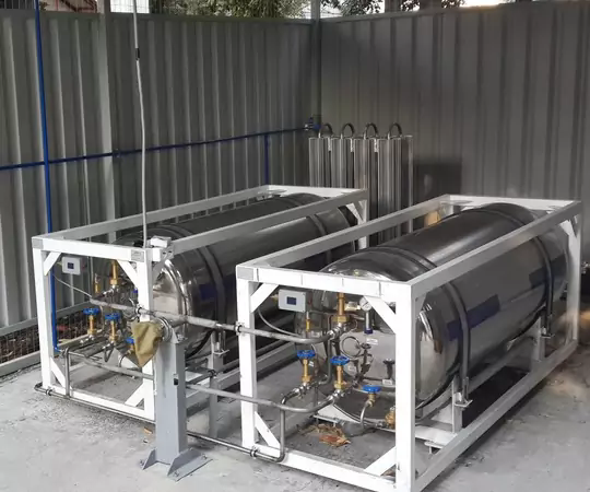 Liquid Nitrogen Container Pressure Vessel Stainless Steel Vertical LNG Horizontal Storage Cryogenic Gasification Station Liquid Natural Gas Storage Tank