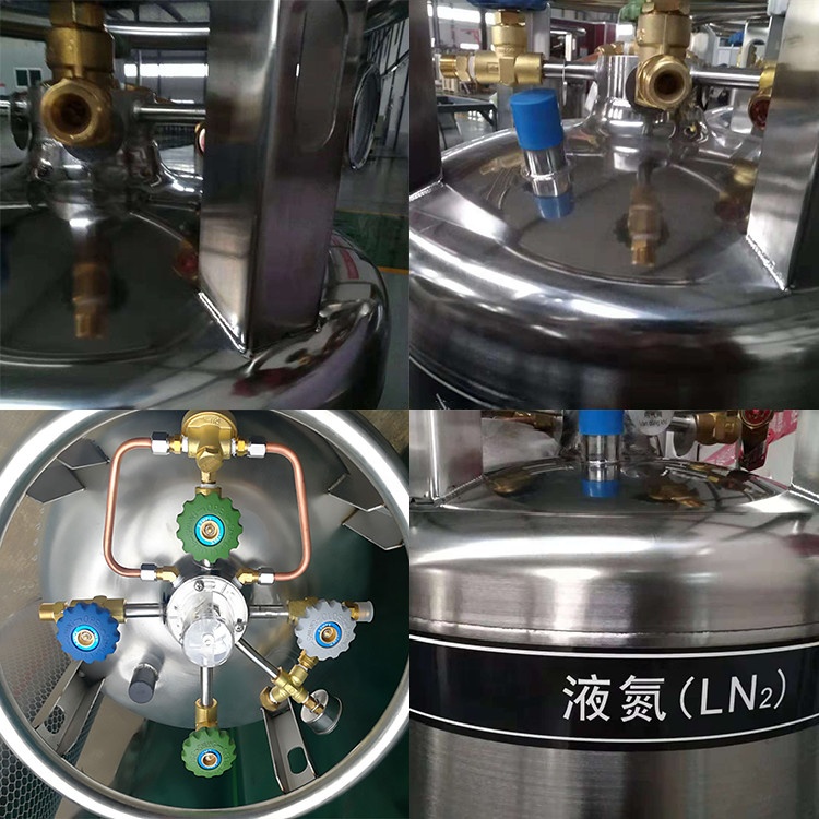 Dual Wall Cryogenic Stainless Steel Storage Tank with Vacuum Insulation for LNG