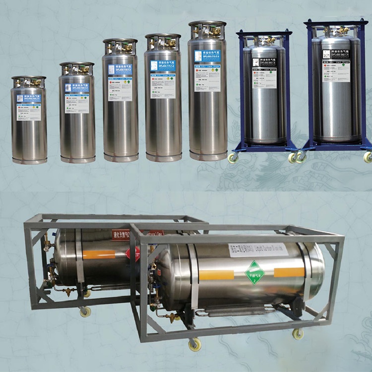 Cryogenic Stainless Steel 80L-1000L Liquid Oxygen/Nitrogen/Argon/CO2 Cylinder Cryogenic Storage Dewar Tank